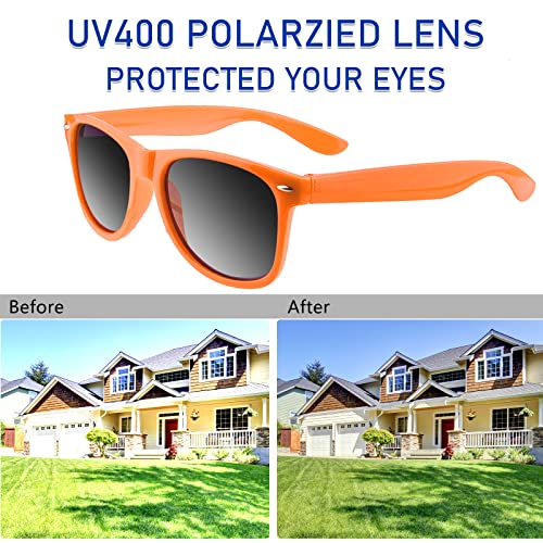 TUPARKA 12 Pack Sunglasses in Bulk School Party Goody Bag Fillers for Birthday Party Beach Pool Party, Orange3