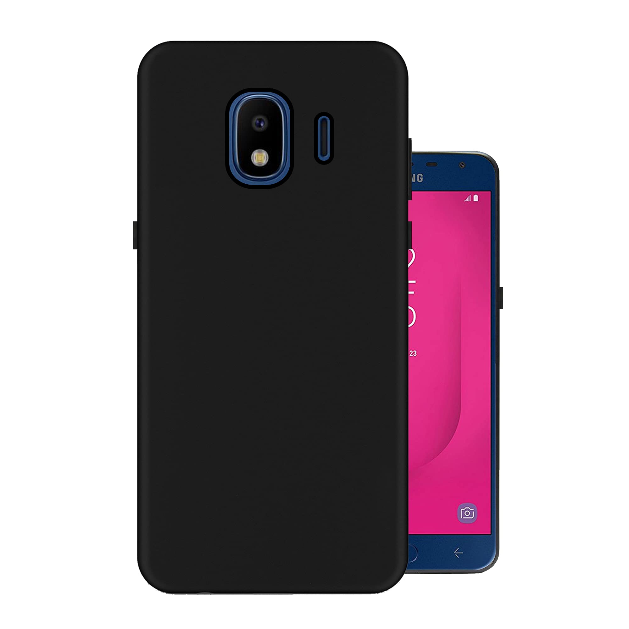 HELLO ZONE Exclusive Matte Finish Soft Back Case Cover for Samsung Galaxy J4 - Black (B07DHKJ7JN) Amazon Price History, Amazon Price Tracker