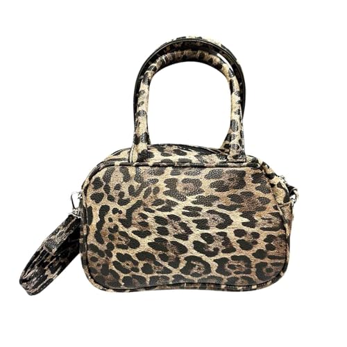 Sac fourre-tout léopard en cuir synthétique idéal pour le travail le shopping et les sorties