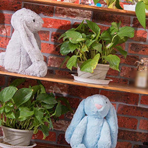 Knuffel Knuffel Konijn Pop Baby's Slapen Metgezel Schattige Pluche Lange Oor Konijn Pop Kindercadeau - Grijs - Afbeelding 7