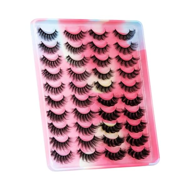 Falsche Wimpern 20 Paare, 6D Künstliche Wimpern Set, Wiederverwendbare natürliche Wimpern (4 Stile) – Bild 6