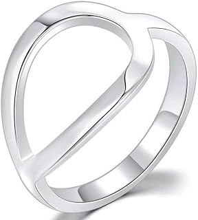 Stainless Steel Open Karma Statement Promise Ring