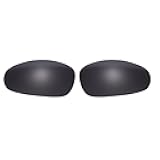 Polarized Replacement Lenses for Oakley Juliet Sunglasses Glass Frame (Black)