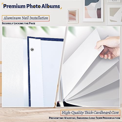 Image of Artfeel Photo Album Self Adhesive Scrapbook,Large Photo Book for 4x6,5x7,8x10 Pictures,DIY Album for Baby Wedding Family Travel Birthday,with Metallic Pen and Scraper