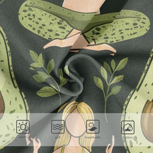 Toddler Briefs, Funny Avocado Green Girls Cotton Underwear, 2T–8 Years3