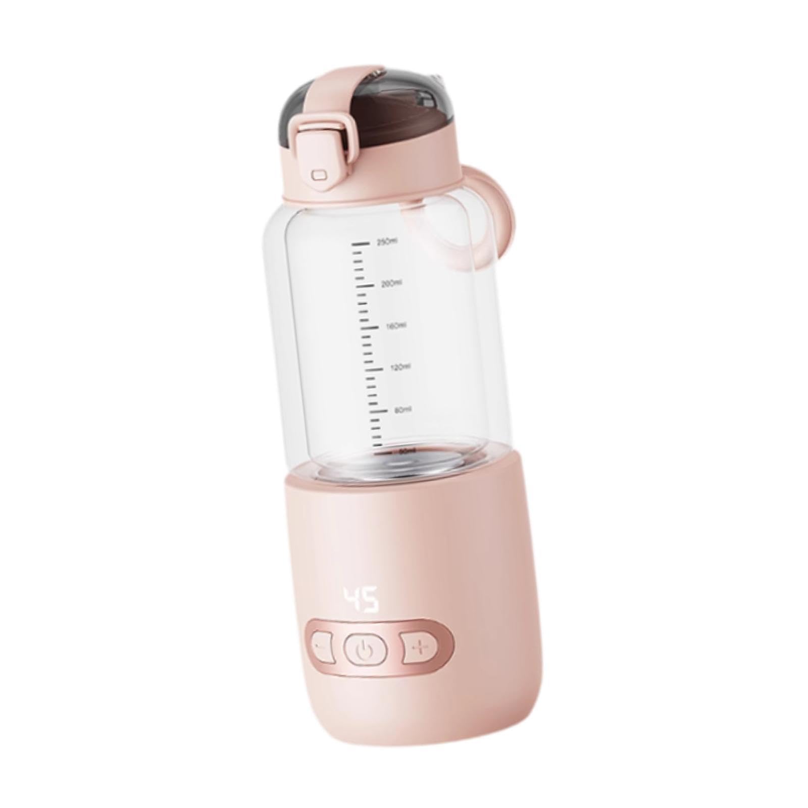 Scaldabiberon portatile ricaricabile USB Formula Scaldalatte per bambino on-the-go - Rosa 250ml