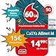 Vodafone Prepaid CallYa M eSIM | 60 GB | 15 EUR Startguthaben | 5 GB gratis im Roaming-Special | ohne Vertrag | 5G-Netz | Telefon- SMS-Flat | EU-Roaming