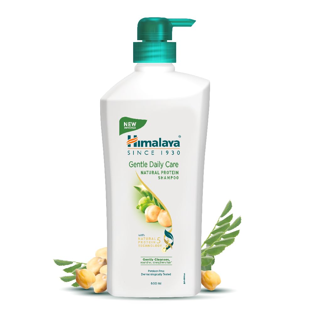 Gentle Natural Protein Shampoo, protects from tear , Gently cleanses & strengthens, With Chickpea, Licorice & Amla, For Women & Men , 650ml