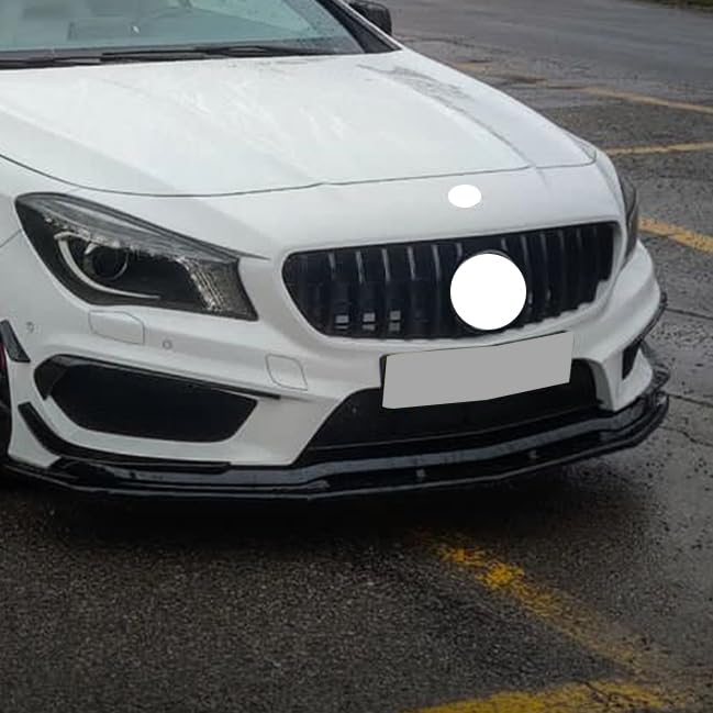 AMAIR Auto Frontlippe Frontspoiler für Mercedes-Benz CLA-Class C117 CLA200 260 CLA45 AMG 2013-2015,Frontlippe Spoiler Protector Car Styling Karosserie-Anbauteile,A/Carbon Fiber