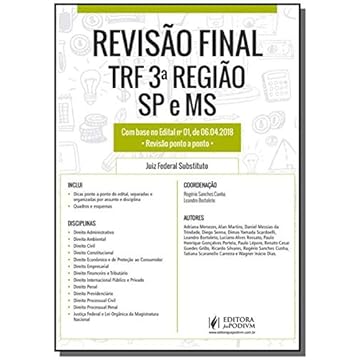 Capa do livro Revisão Final. Juiz Federal Substituto