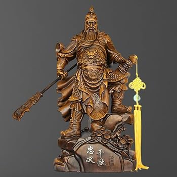Amazon.com: Thcbme 武财关公像摆件家用客厅供奉关羽关二爷神像