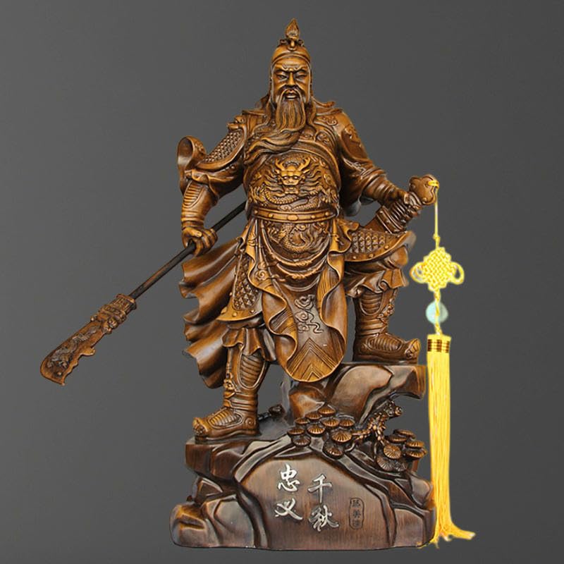 武聖　関羽像 約30cm Amazon.com: Thcbme 武财关公像摆件家用客厅供奉关羽关二爷神像大刀