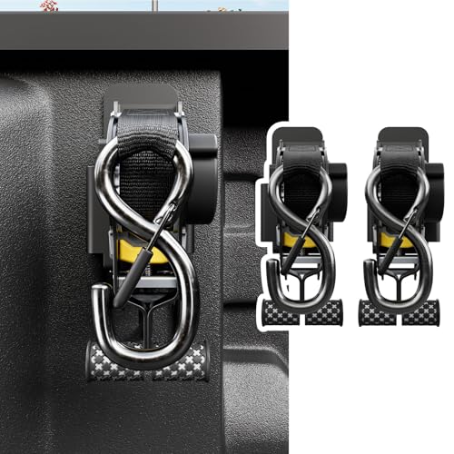 Image of SZYANG 2PCS Retractable Ratchet Straps Compatible with 2023-2026 Chevy Colorado GMC Canyon Retractable Tie Down Straps Replacement for 2023-2026 Chevy Colorado Accessories