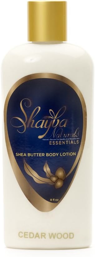 Shayba Naturals Shea Butter Body Lotion Ceaderwood 8 ounces