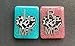 Cow Print Heart Xray Markers, With 2 or 3 Initials, Glitter, Rectangle, Cows, Farm