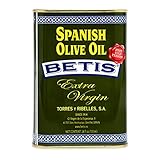 Betis Extra Virgin Olive Oil 24oz in Can, Organic Refined Spanish Aceite de Oliva Virgen, Fruity Flavor, Gluten Free, All Natural, Ideal for Frying, Drizzles, Sauteing and Salad Dressing (Pack of 1)