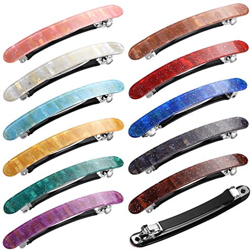12 Pinzas para Cabello Retro Color miniatura 1