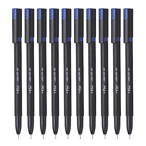 Bolígrafo Flair Carbonix 0.5mm Gel Azul Pack 10 miniatura 1