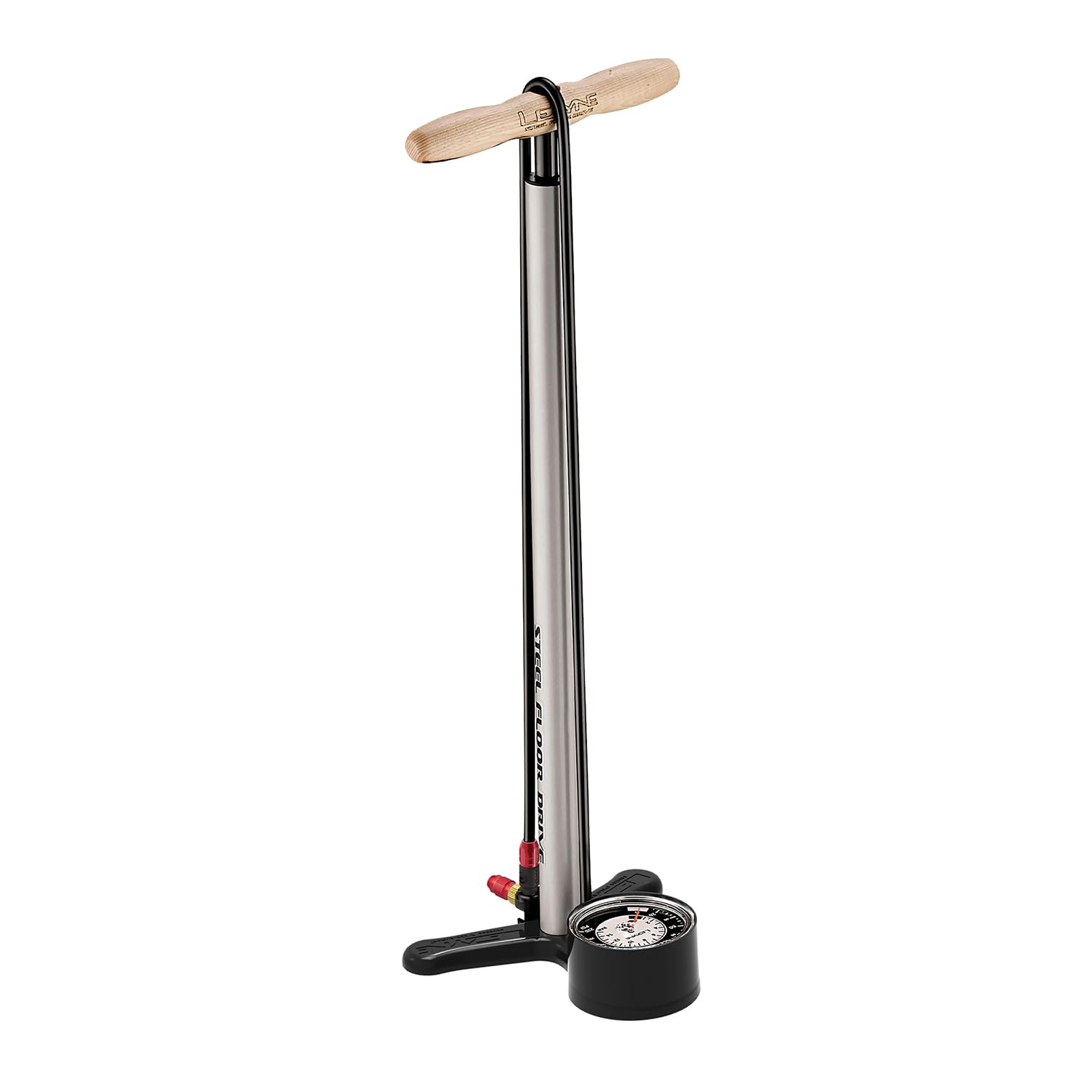 LEZYNE Steel Floor Drive Pressure Gauge 3" 5 Unisex Adult Foot Pump Grey
