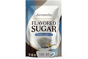 Javamelts French Vanilla Flavored Sugar - The Sweet Way to Enhance Your Flavors