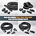 POWERTEC Threaded Coupler Adapter for POWERTEC Power Tool Vacuum Hose Kit, Tapered Reducer for 2-1/2