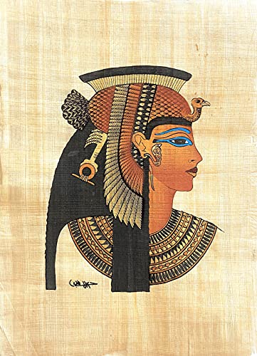 NileCart Collection of 4 sheets Egyptian papyrus paintings Original Hand Painted Papyrus Paper Ancient Egyptian size 9x13 in. (22x26 cm). handmade in Egypt. (King TUT Collection). - image 3