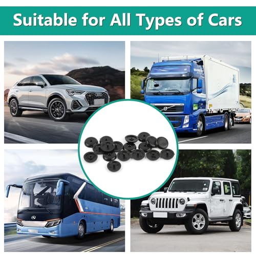 UKOFEW Knopf Sicherheitsgurt Stopper,10 Paar Universal Gurtstopper Sicherheitsgurt Auto,Schwarz Gurtstopper Knopf Geeignet für die meisten Sicherheitsgurte im Auto