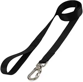 Coleira Guia 2 Metros Para Cães Cachorro Adestramento Passeio Porte Grande Médio Pequeno (Preto, M)