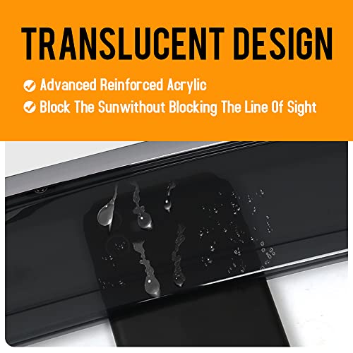 Muco Rain Guards Visor Side Window Deflector 4Pcs For Wrangler Jl 2018-2023;Gladiator 2020-2023-Rain Guards For Car Windows Visors,Car Accessories #TOP2