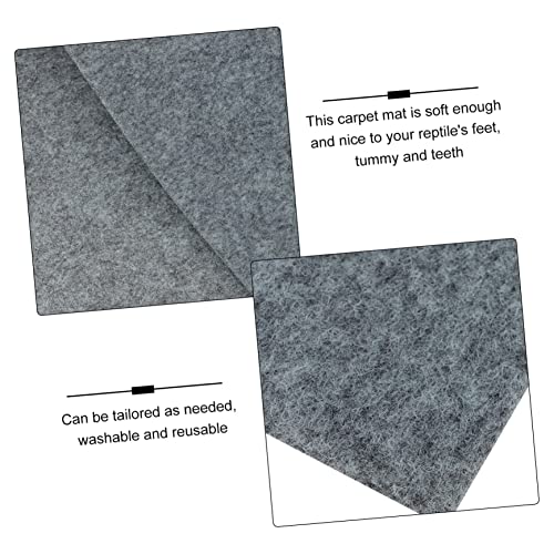 VANZACK Alfombra para Reptiles Bearded Dragon 100x50cm Gris miniatura 5