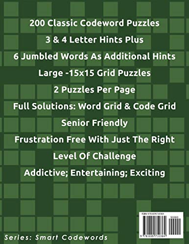 200 Smart Codewords: A Puzzle Book For Adults: Volume 5 image 4