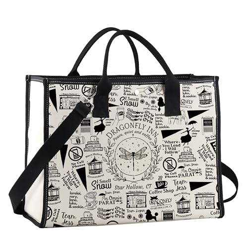 Bolsa de mano hueca estilo Stars Hollow para fans de Dragonfly Inn y Lorelei Rory