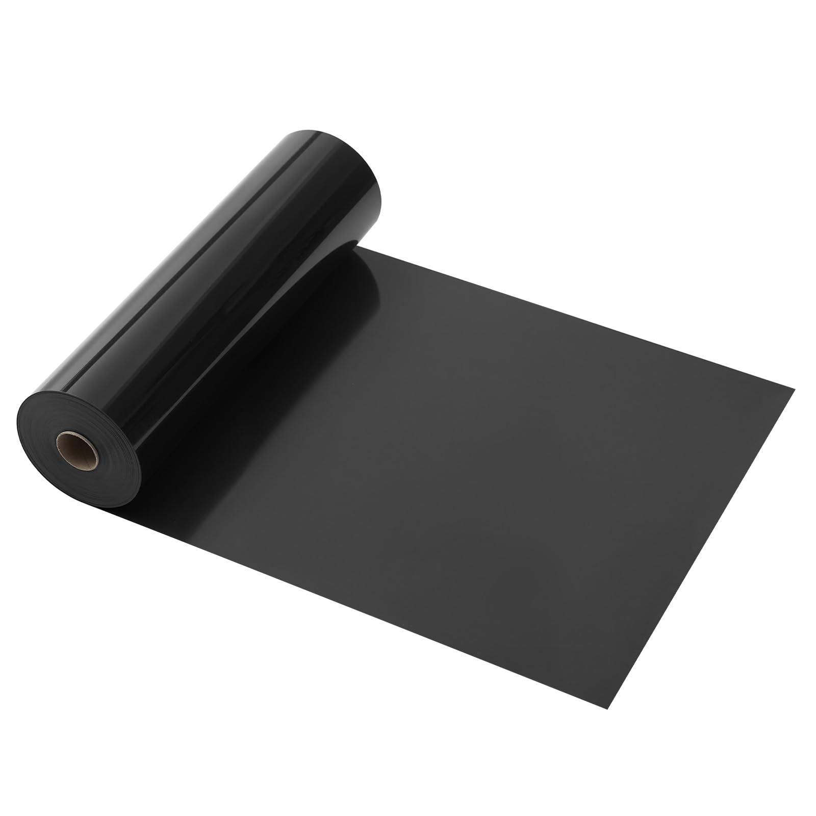 VEVOR Foglio di Rotolo Vinile Termoadesivo per Tessuti 304,8 x 21336 mm, Pellicola per Plotter in Vinile a Trasferimento Termico per Macchine da Taglio, per Magliette Cuscini Cappelli, HTV, Nero