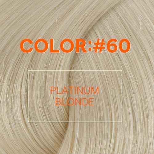 Image of Full Shine Weft Hair Extensions Human Hair 16 Inch 105G Platinum Blonde | Sew In Extensions, Remy Straight Hair, Blonde extensions, Real Hair For Women, Date Night Styling