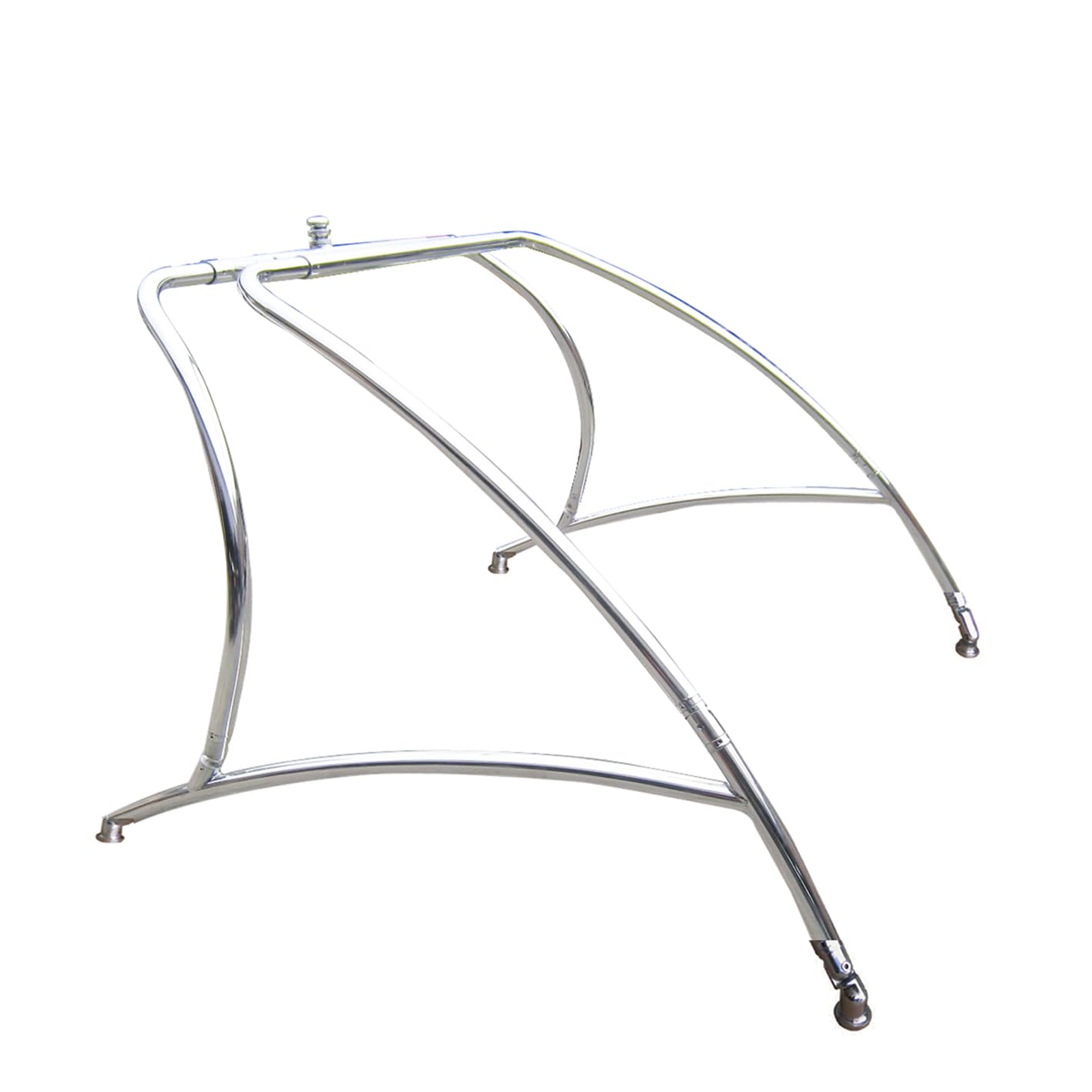 Krypt Pro Air Universal Wakeboard Tower – Heavy‑Duty 2.25" Aircraft Aluminum, Fits 76"–108" Beams, Quick‑Fold Design, Adjustable Mounts, Polished Finish – Wakeboard Boat Tower for All Water Sports