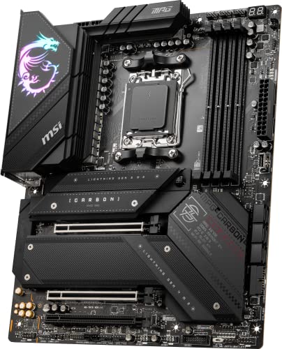 MPG X670E CARBON Scheda Madre, ATX - Supporta i processori AMD Ryzen 7000 Series, AM5-18 Duet Rail 90A Power Stage, DDR5 Memory Boost 6600+MHz/OC, 2 x PCIe 5.0 x16, 2 x M.2 Gen5, Wi-Fi 6E - Scheda madre - Immagine 2