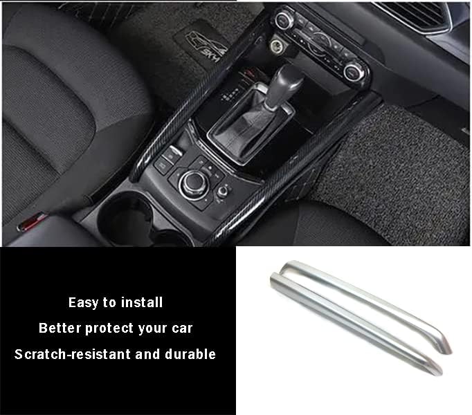 Miniatura 2 de Accesorios de coche para Mazda CX-5 CX5 2017-2022 2023 2024 2025 Panel de control de engranajes de consola central interior cubierta de tira lateral