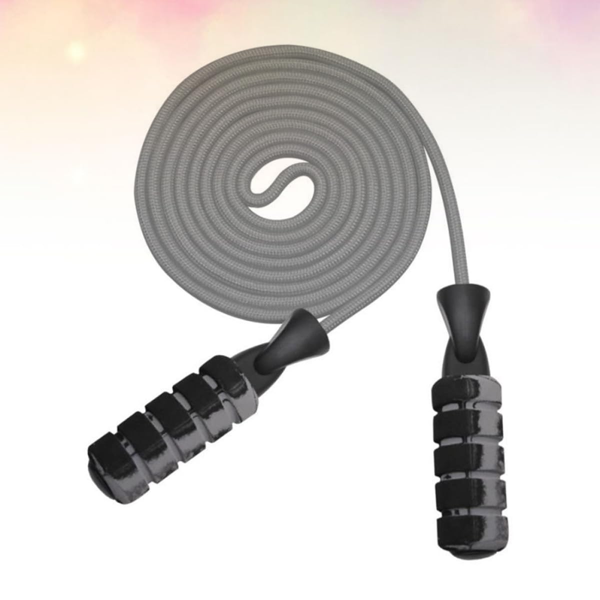 Cuerda de saltar pesada para adultos con sistema de rodamiento dúplex, cuerda de saltar roja hecha de polipropileno y espuma para una rotación eficiente y flexibilidad de movimiento, para gimnasio y