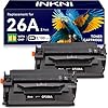 InkNI Cartucho de tóner compatible 26A de repuesto para HP 26A 26X CF226A CF226X | Compatible con impresora HP LaserJet Pro M402dn, M402dne, M402dw, M402n, MFP M426fdn, M426fdw (negro, 2 unidades)