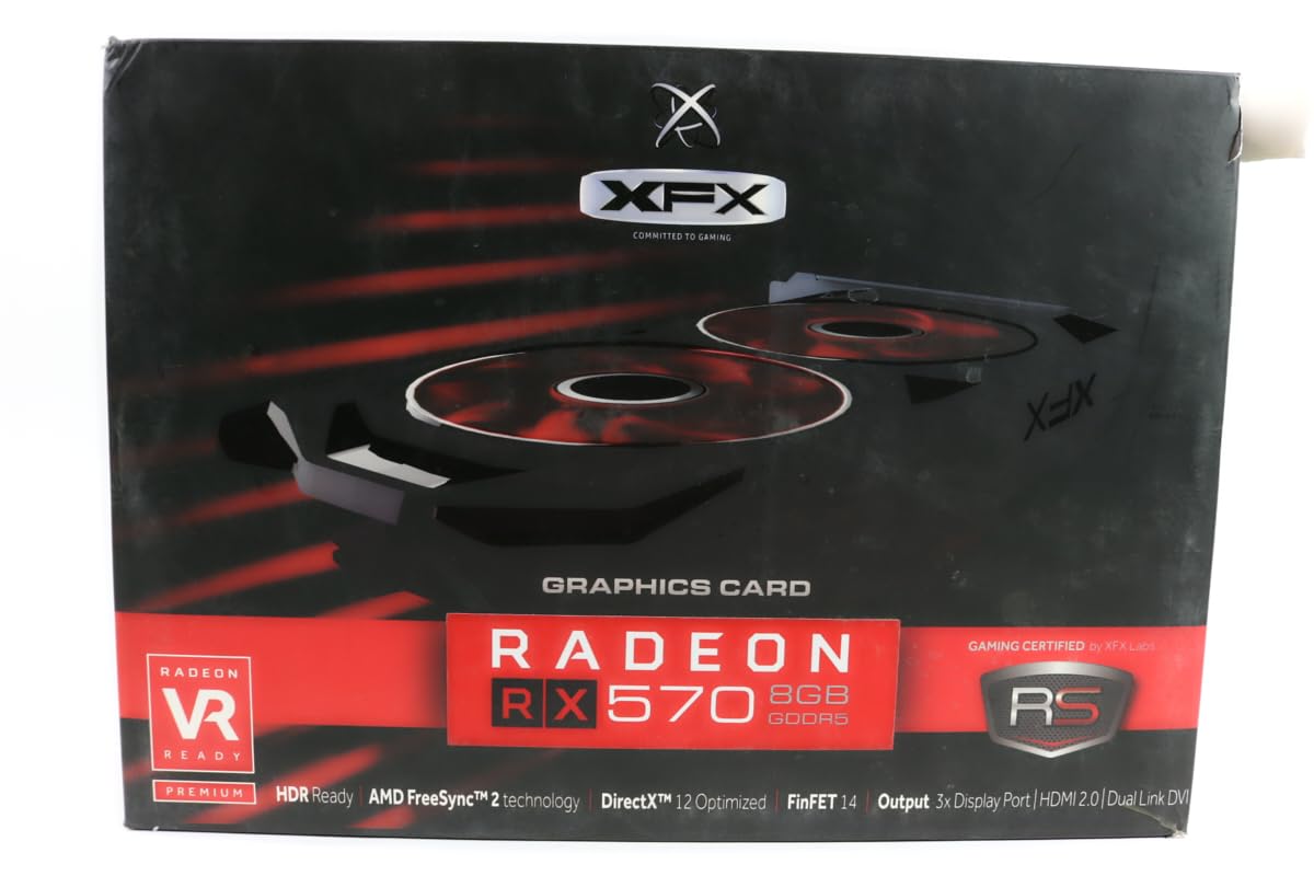 Amazon.com: XFX Radeon RX 570 RS XXX Edition 1286MHz, 8gb GDDR5