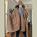 CUBRIDGE Wearable Blanket Hoodie for Adult, Extra Soft Loose Flannel Sweatshirts, One Size Fits All, TV Wrap Blanket, Brown