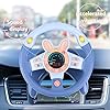 deAO Juguete de Volante para niños Volante de Simulación de Juguete con Luz y Sonido de Conducción Juguetes Regalo Educativos para Infancia (Azul) #3