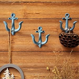 Maritime Decoration Wardrobe Antique Cast Iron Wall Hooks Coat Hooks Anchor Double Hooks Wall Coat Rack Vintage Garden Hooks 3 Pack Maritime Decoration Wardrobe Antique Cast Iron Wall Hooks Coat Hooks Anchor Double Hooks Wall Coat Rack Vintage Garden Hooks 3 Pack