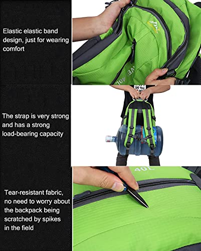Mochila Outdoor de 40L EKsma Negra Ligera y Portátil miniatura 4