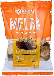 Torrada Melba Toast Integral 80g Vegano FHOM