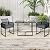 Tangkula 3 Pieces Outdoor Dining Set, Patio PE Rattan Furniture Set with Folding Backrest, Cozy Seat Cushions, Tempered Glass Tabletop, Space-Saving Rattan Chair Table Set for Backyard, Poolside