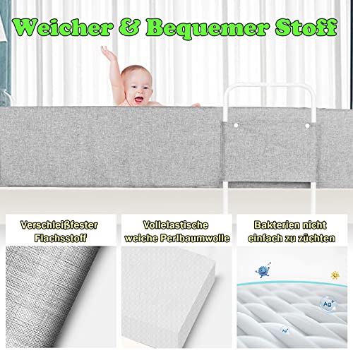 Protection de bord de lit pliable pour éviter les chutes de bébé