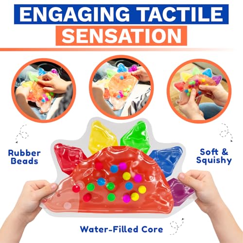 Image of 4-Pack Color Sorting Sensory Toys for Toddlers Ages 3+ Montessori Travel Toys Calm Down Toy for Preschool | Flower, Porcupine, Cloudy Rainbow Color Matching Activities Gift Ready for Boys Girls B-Day
