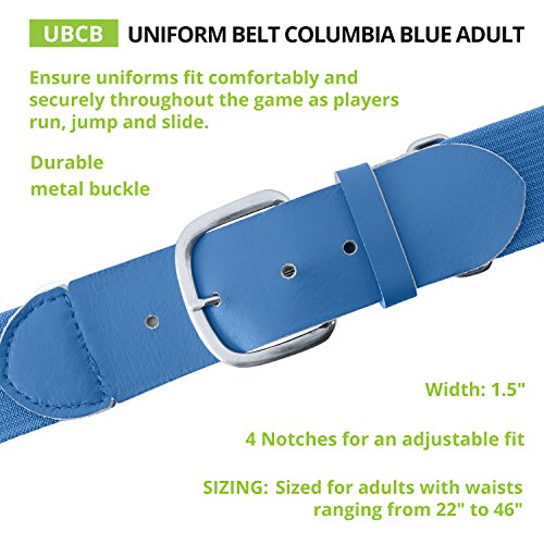 Image of Champion Sports Baseball & Softball Belt - Stretch Fit Uniform Belt for Youth & Adult Players, Multiple Colors