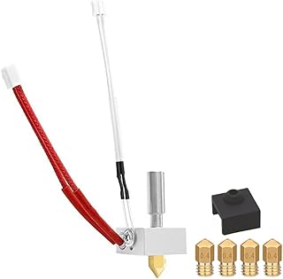 HzdaDeve Hotend for Elegoo Neptune 3 Pro Hot End Kit for Neptune 3 Plus/Max Extruder Head Heater Break Silicone Cover Thermistor with Extra 4PCS Nozzles for 3D Printer Accessories Parts